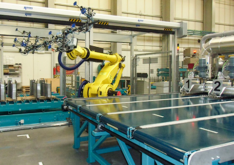 Anlage mit Robotertechnik